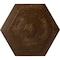 Ekena Millwork Woodruff Ceiling Medallion, Hand-Painted Root Beer Crackle, 23 1/4"OD x 7/8"P CM23WFRBC - alternate 1